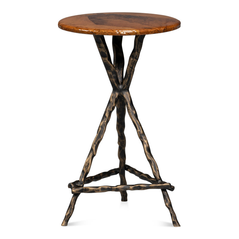 Table à fleurs, Étain antique