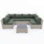 Ensemble de conversation modulaire d'extérieur en rotin 7 pièces PE-874236373-874236381