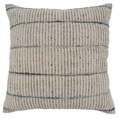 Faye Collection Embroidered Cotton Throw Pillow