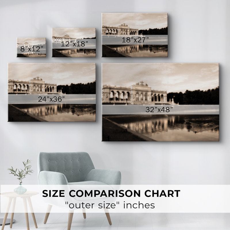 Gloriette Schonbrunn - Cavas enveloppés de galerie, H 32 po x l 48 po