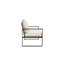 Ensemble de 2 chaises d'extérieur en acier avec meubles de patio