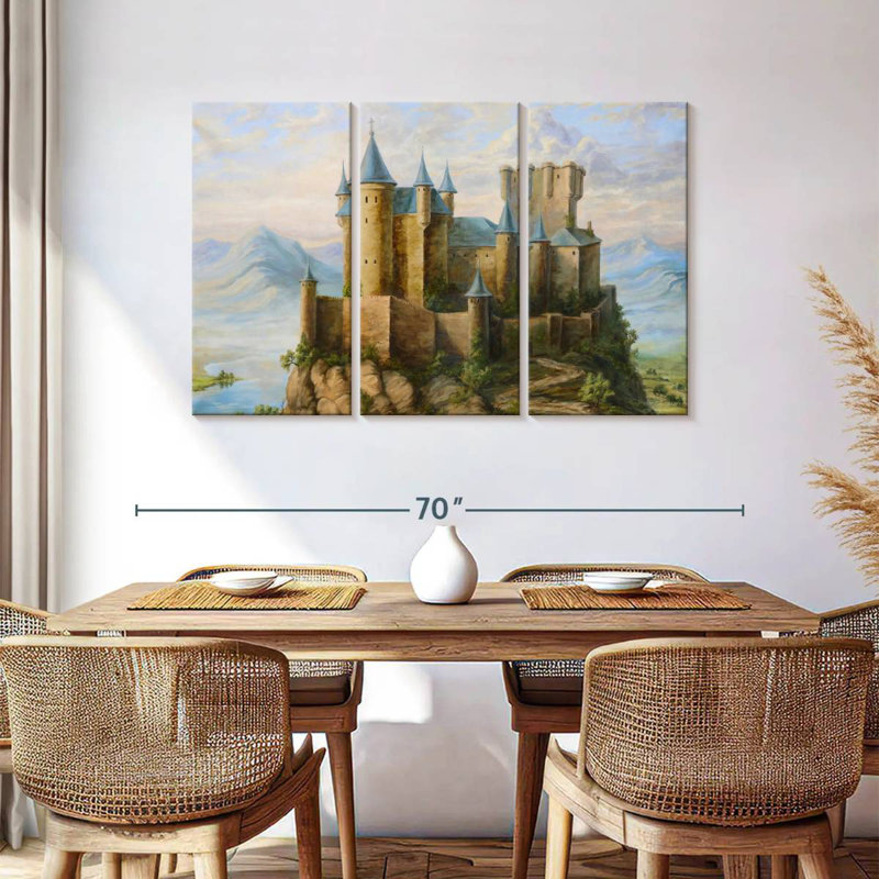 Lilie Castles, 36" H x 57" W
