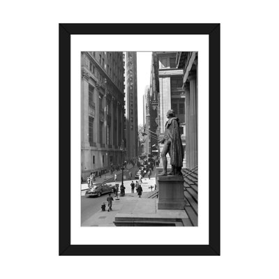 " 1950s Wall Street From Steps Of Federal Hall National Memorial Looking Towards Trinity Church In New York City The USA " by Vintage Images