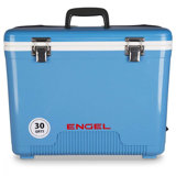 Engel Coolers 30 Quart Lightweight Insulated Cooler Drybox, Arctic Blue