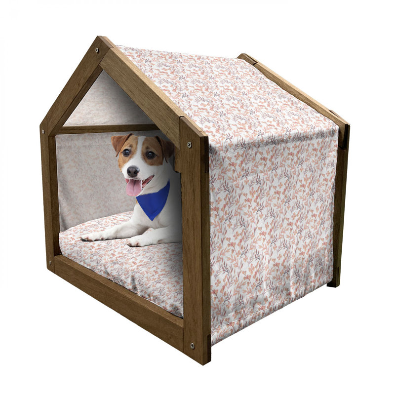 Niche pour chien en bois, H 32,28 po x l 39,37 po x P 28,35 po