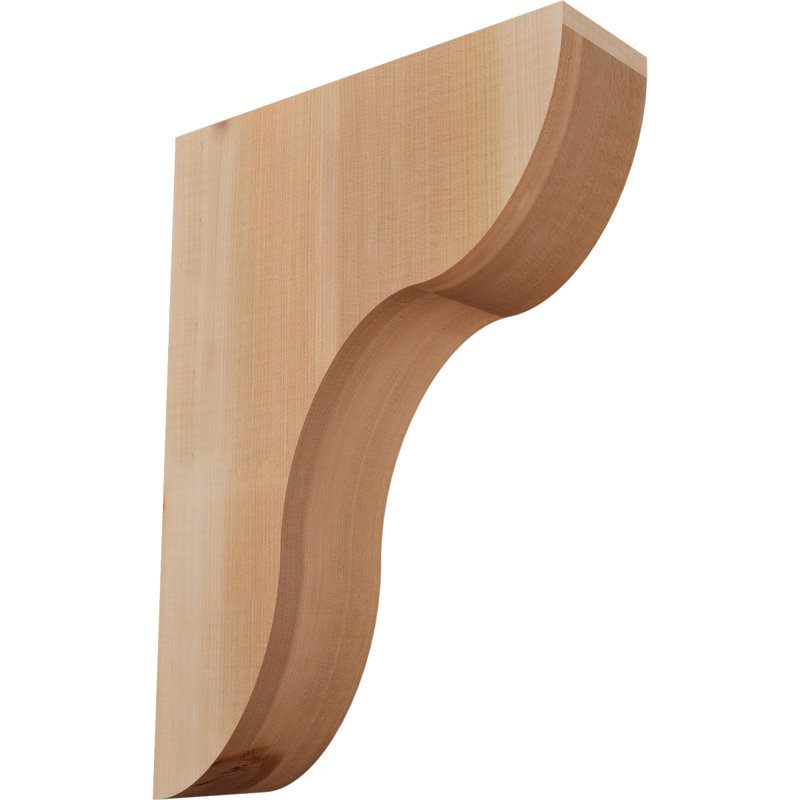 Carmel Corbel, 16" H x 3.5" W x 12" D, Smooth, Western Red Cedar