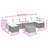 Vidaxl Garden Sofa Set Black, Cream White