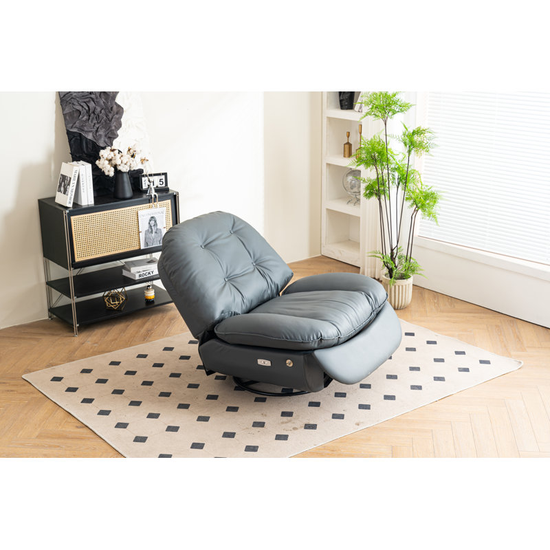 Halmstea Faux Leather Power Recliner