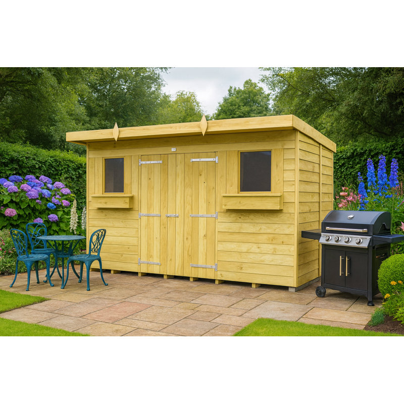 10ft x 8ft Pent Summer Shed