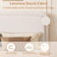 Très grand lit plateforme tapissier très grand avec tête de lit ajustable, lit nuage doux, aucun sommier tapissier requis, silencieux, assemblage facile, blanc-389022695