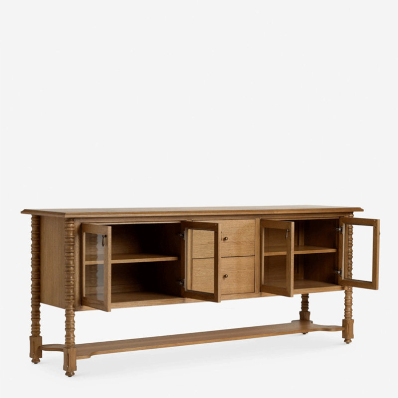 Buffet haut de gamme rétro, H 25,59 po x l 70,87 po x P 19,69 po