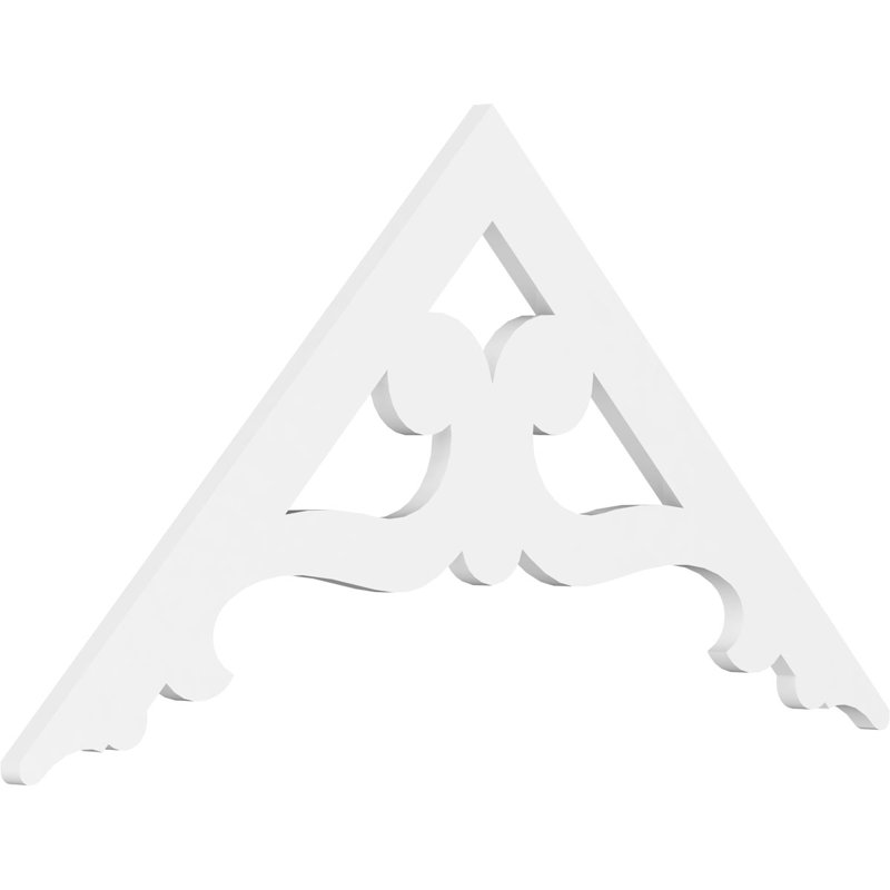 Brontes Architectural Grade PVC Gable, 24" H x 48" W x 1" D, 12/12