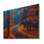«Little Road Through Orange Autumn Landscape I», peinture sur toile-59757577-59757580