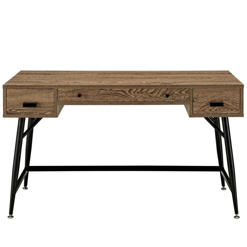 Bureau excédentaire noyer contemporain