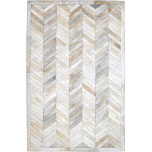 Area Cowhide Chevron Indoor Rug
