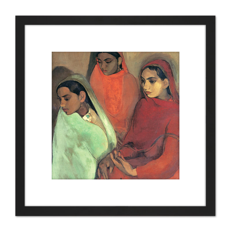 Sher-gil Group Three Girls - Single Picture Frame Painting