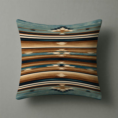 Horizon Layers Southwestern Patterns Indoor and Outdoor Pillow