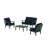 Mission 4 Piece Sofa Seating Group with Cushions-88752836-131265861