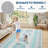Vintage Machine Washable Oriental Accent Rugs, Non-Slip Traditional Floor Mat, Stain-Resistant Low Pile Indoor Carpet for Living Room-1507549256