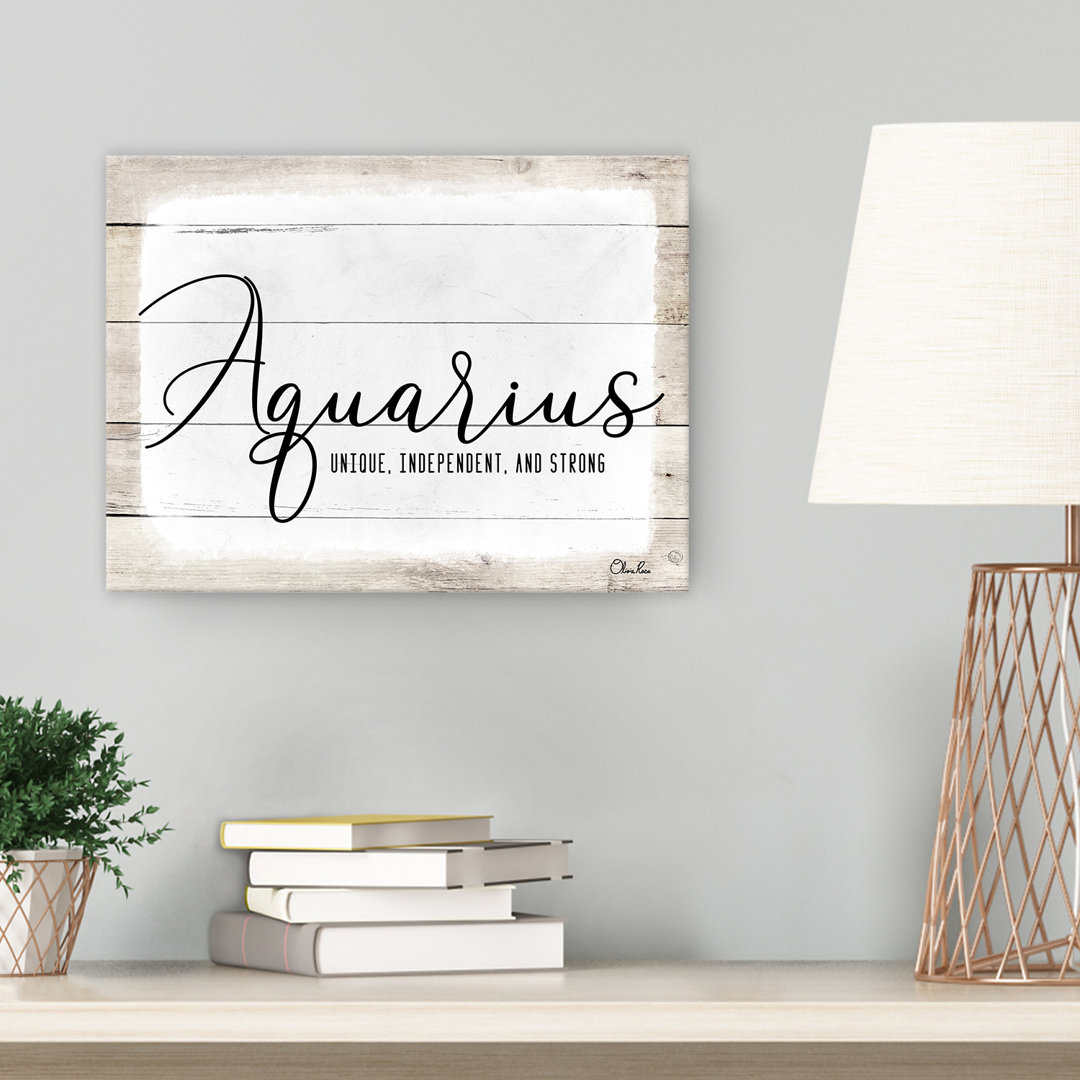 Aquarius by Olivia Rose - Wrapped Canvas Print Trinx 