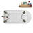 58" Streamlin Clawfoot Tub,Tray,Drain, Clawfeet-101628927-102219861