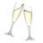 LAY-Z-SPA POLYCARBONATE CHAMPAGNE FLUTE