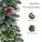 20ft Pre-Lit Snowy Silverton Pine Christmas Garland with Warm White LED Lights