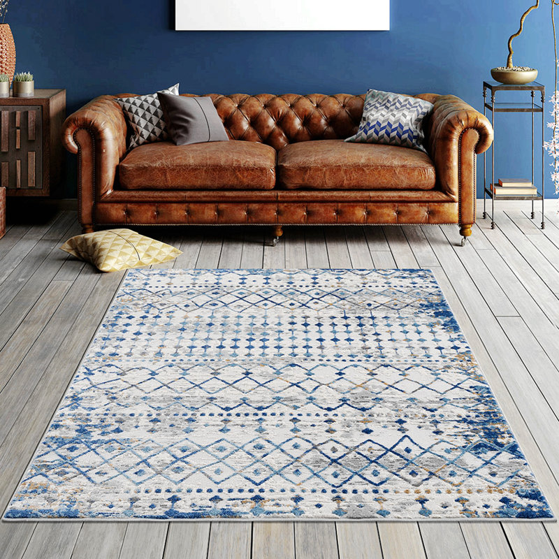 Tapis tissé à la marocaine, Rectangle 5 pi 3 po x 7 pi