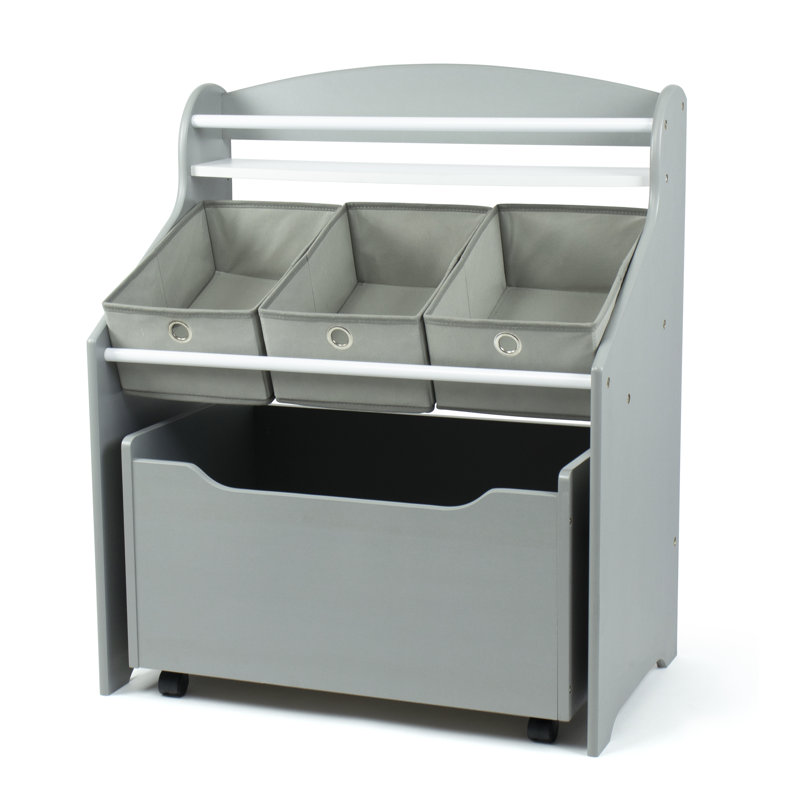 Organisateur de jouets avec bacs Milas 3-en-1