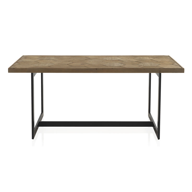 Eliana Ash Metal Base Dining Table