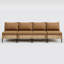 Wicker 4 - Person Patio Conversation Set with Cushions-255231307