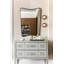 Iris Brass Framed Wall Mirror-1400469657