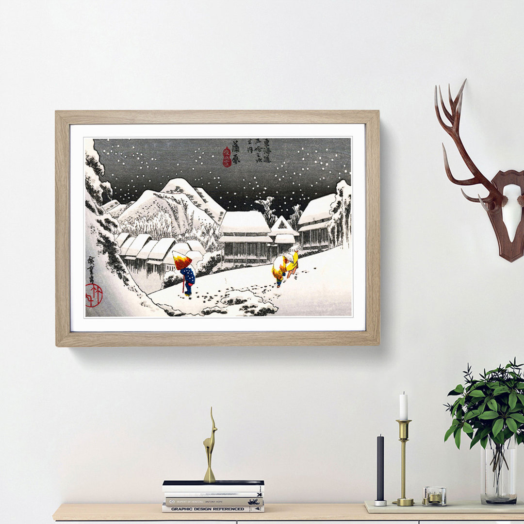 Kanbara by Utagawa Hiroshige - Picture Frame Art Print
