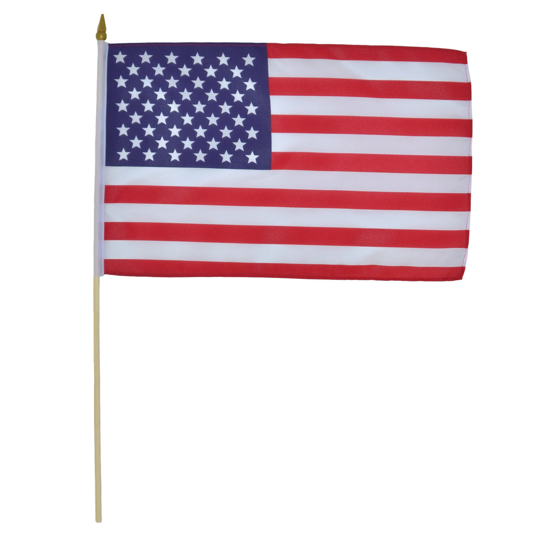 U.S. Flag Stick Flag (Set of 12) In The Breeze 