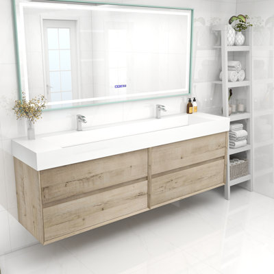 Meuble-lavabo double 84 po