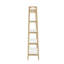 Unité de rangement d'inspiration Mid-Century - structure en bois massif, cadre blanc à 5 tablettes-126088689
