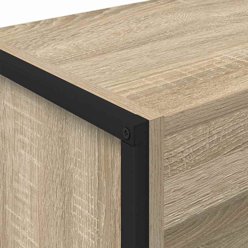 Steel Book Cabinet Bookcase, (2 Shelves) 86.5cm. H x 60cm. W x 30cm. D, Sonoma