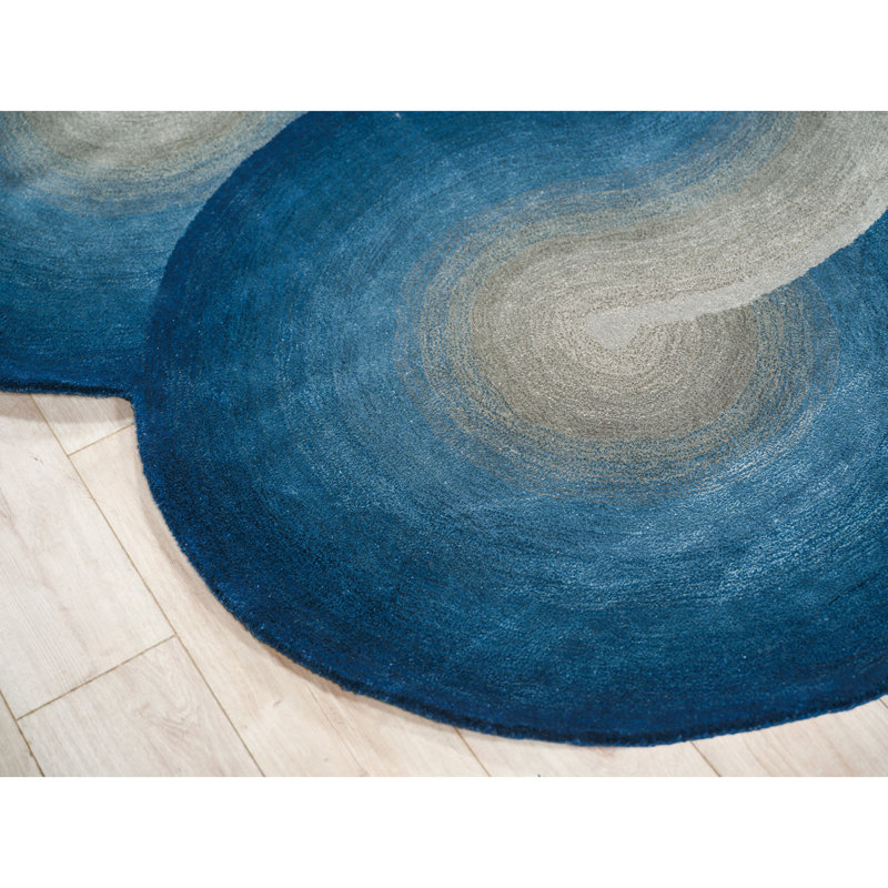 Mitomo Hand Tufted Abstract Area Rug