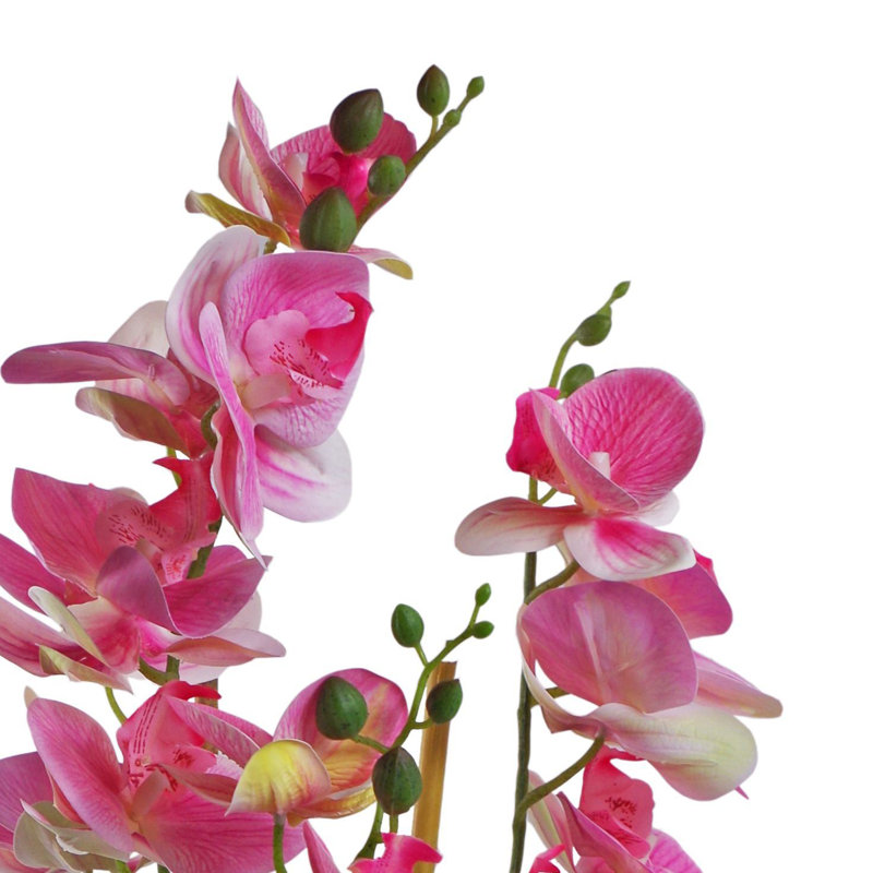 70cm Faux Plant in Ceramic Pot, Pink