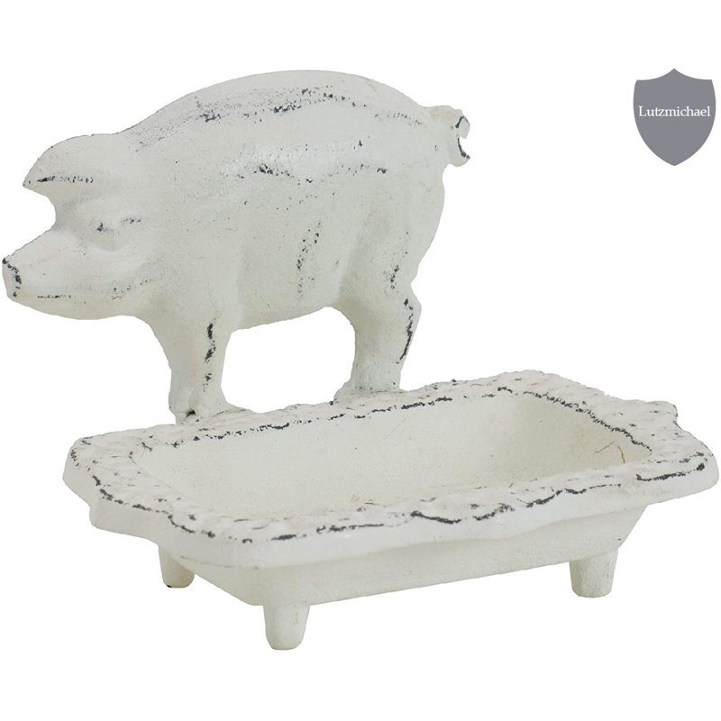 Rosalind Wheeler Laymon Metal Pig Soap Dish | Wayfair