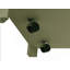 Table basse 48 pouces style campagne moderne avec finition bicolore et roulettes, aucun assemblage requis