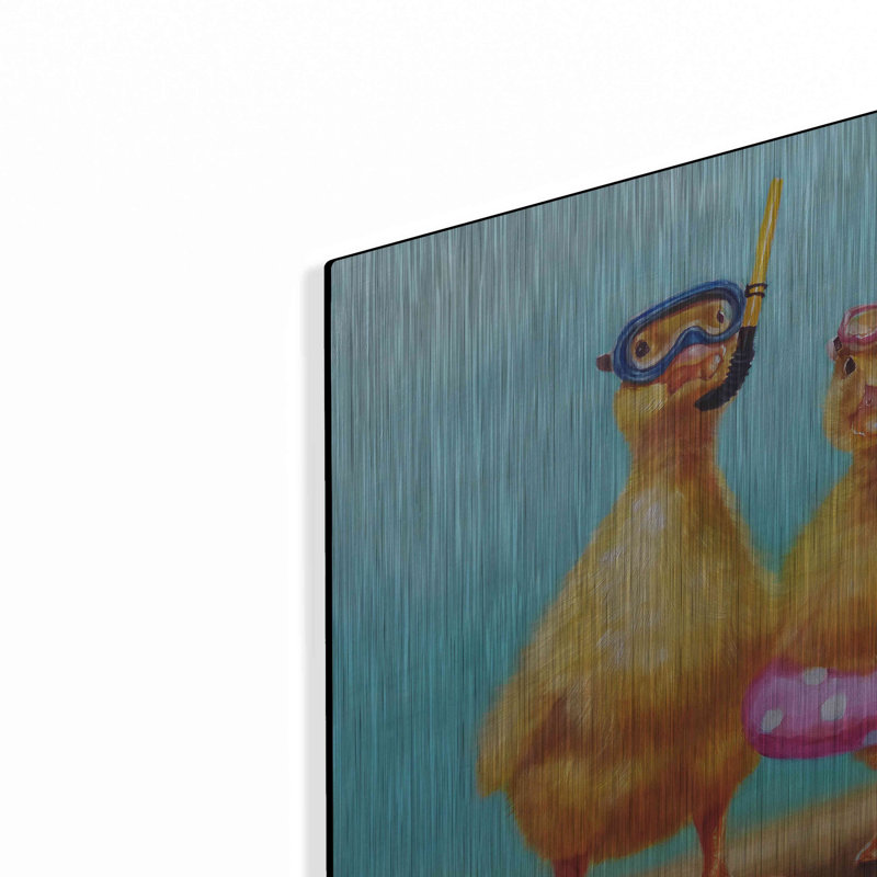 «Pool Party» par Lucia Heffernan, reproduction sur toile sans cadre, H 12 po x l 12 po x P 0,13 po