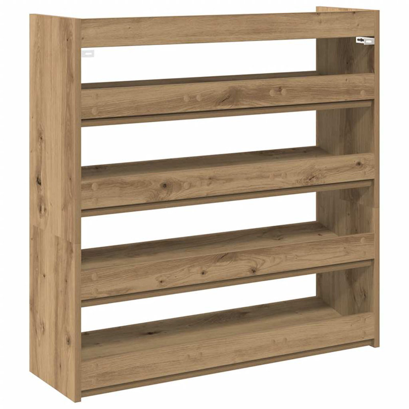 15 Pair Shoe Rack, Artisan Oak