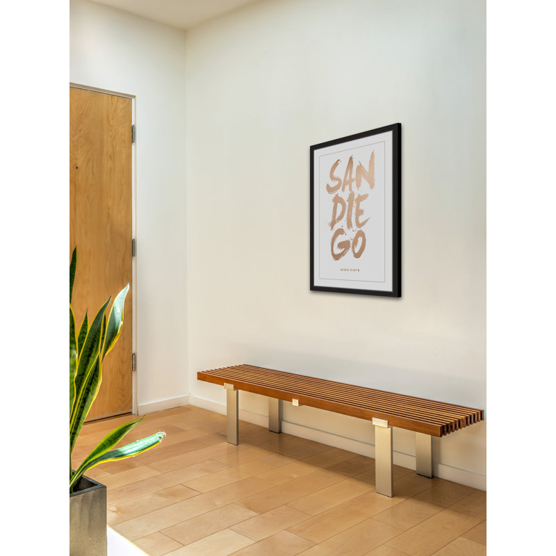 Edgy San Diego II 1 Piece Single Picture Frame Wall Art, 91 cm H x 61 cm W