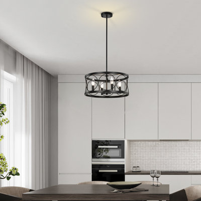 Africia 4 - Light Dimmable Lantern Round / Oval Chandelier