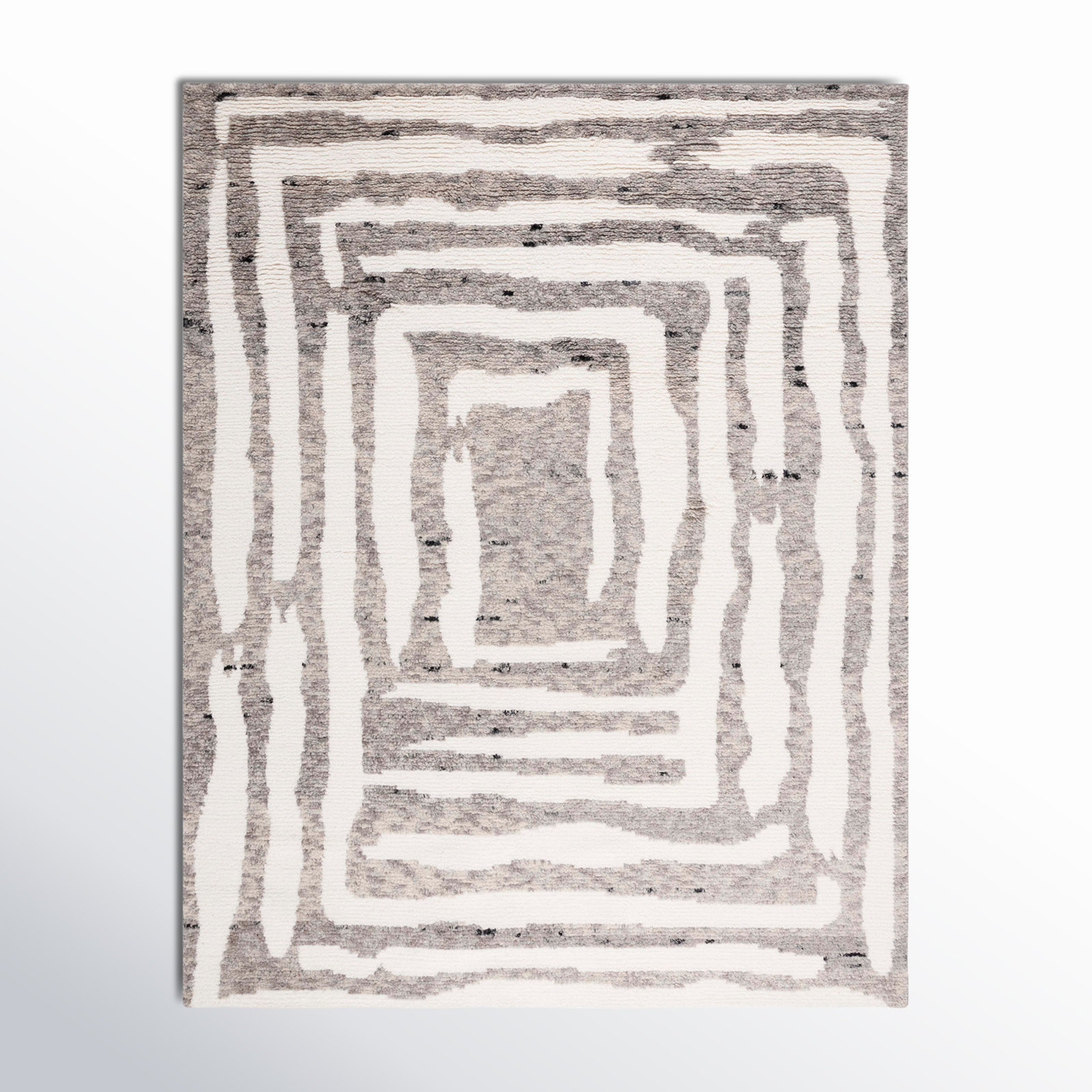 Kass Handmade Wool Rug, Rectangle 4' x 6'