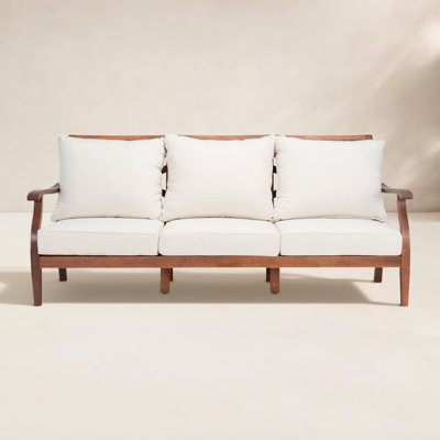 Oria 81" Eucalyptus Patio Sofa
