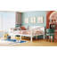 Lit de jour double, blanc-996401169