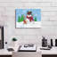 «Snowman and Christmas Lights» par Diane Kater, impression sur toile Giclée-86859635