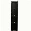 Armoire latérale noire avec barre d'éclairage en aluminium et grand espace de rangement-602942885